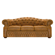 Lawrence 3 Sits Chesterfield Soffa Tudor Mustard