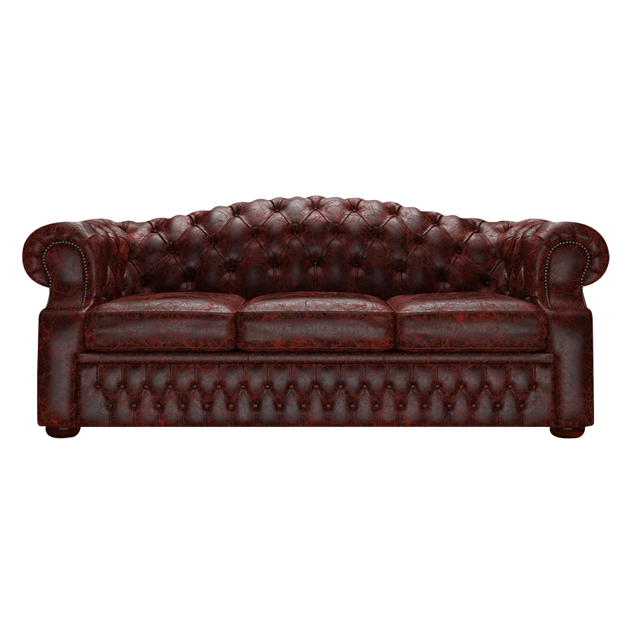 Lawrence 3 Sits Chesterfield Soffa Tudor Oxblood