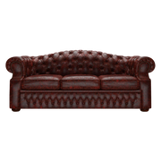 Lawrence 3 Sits Chesterfield Soffa Tudor Oxblood