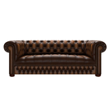 Linwood 3 Sits Chesterfield Soffa Antique Autumn Tan