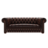 Linwood 3 Sits Chesterfield Soffa Antique Brown