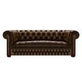 Linwood 3 Sits Chesterfield Soffa Antique Gold