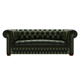 Linwood 3 Sits Chesterfield Soffa Antique Green