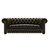 Linwood 3 Sits Chesterfield Soffa Antique Olive