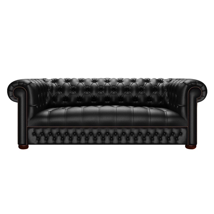 Linwood 3 Sits Chesterfield Soffa Birch Black