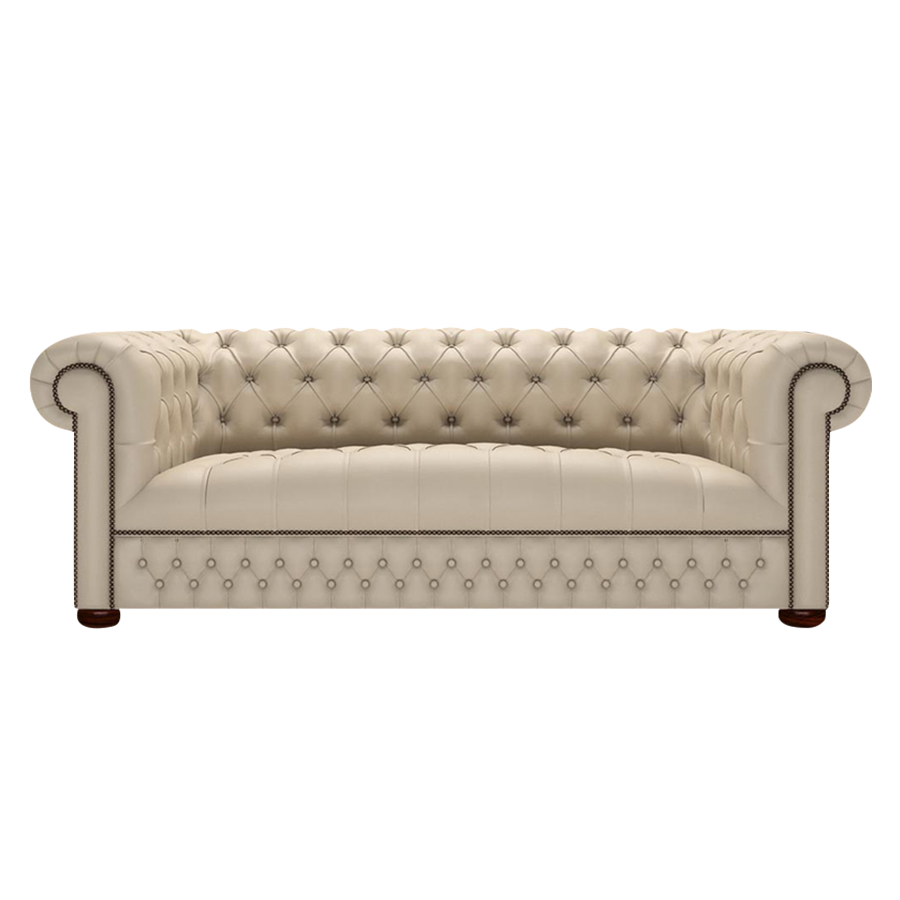 Linwood 3 Sits Chesterfield Soffa Birch Blush Beige