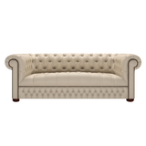 Linwood 3 Sits Chesterfield Soffa Birch Blush Beige