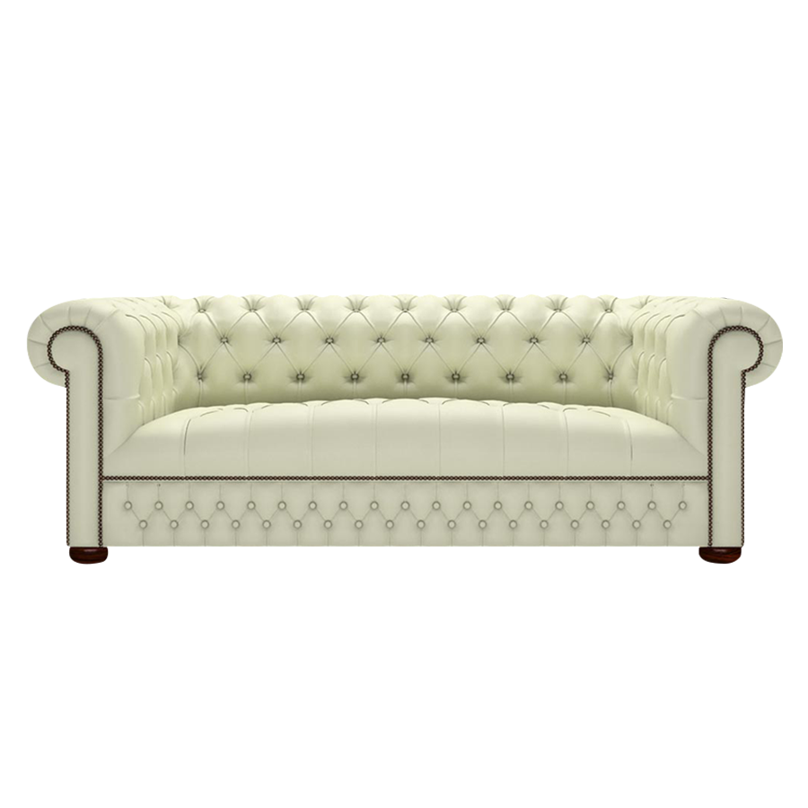 Linwood 3 Sits Chesterfield Soffa Birch Cream