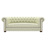 Linwood 3 Sits Chesterfield Soffa Birch Cream
