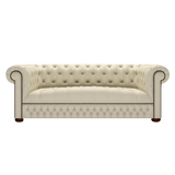 Linwood 3 Sits Chesterfield Soffa Birch Ivory