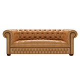 Linwood 3 Sits Chesterfield Soffa Old English Buckskin