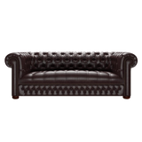 Linwood 3 Sits Chesterfield Soffa Old English Smoke