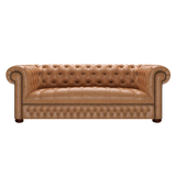 Linwood 3 Sits Chesterfield Soffa Old English Tan