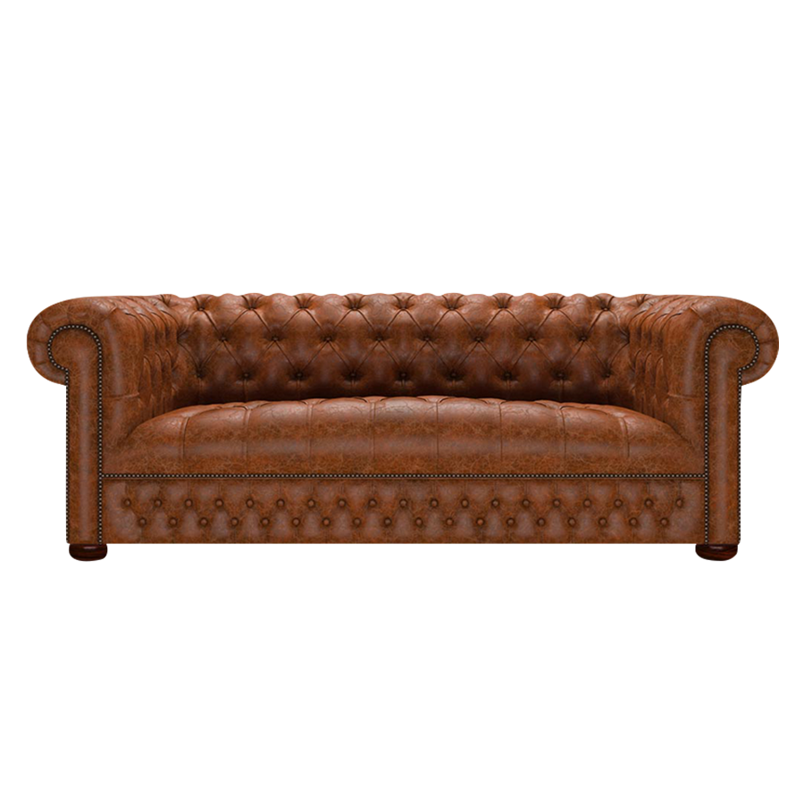 Linwood 3 Sits Chesterfield Soffa Tudor Chestnut