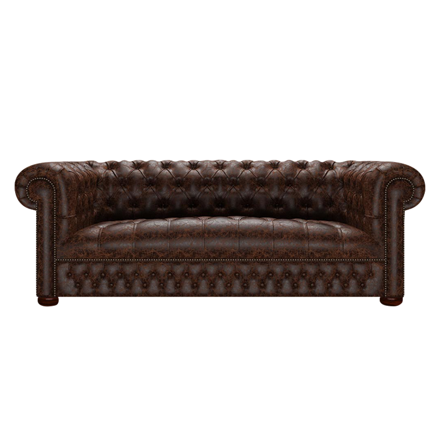 Linwood 3 Sits Chesterfield Soffa Tudor Mahogany