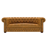 Linwood 3 Sits Chesterfield Soffa Tudor Mustard