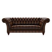 Montgomery 3 Sits Chesterfield Soffa Antique Autumn Tan