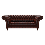 Montgomery 3 Sits Chesterfield Soffa Antique Chestnut