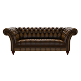 Montgomery 3 Sits Chesterfield Soffa Antique Gold