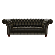 Montgomery 3 Sits Chesterfield Soffa Antique Olive