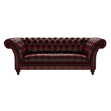 Montgomery 3 Sits Chesterfield Soffa Antique Red