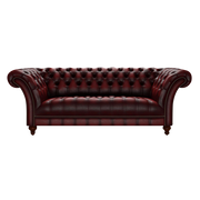 Montgomery 3 Sits Chesterfield Soffa Antique Red