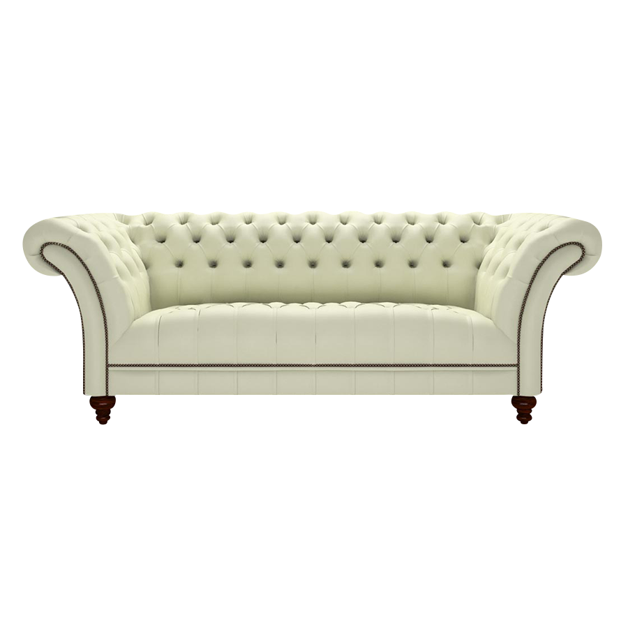 Montgomery 3 Sits Chesterfield Soffa Birch Cream