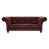 Montgomery 3 Sits Chesterfield Soffa Etna Red
