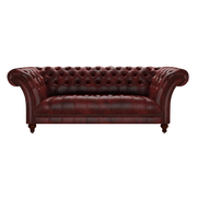 Montgomery 3 Sits Chesterfield Soffa Etna Red