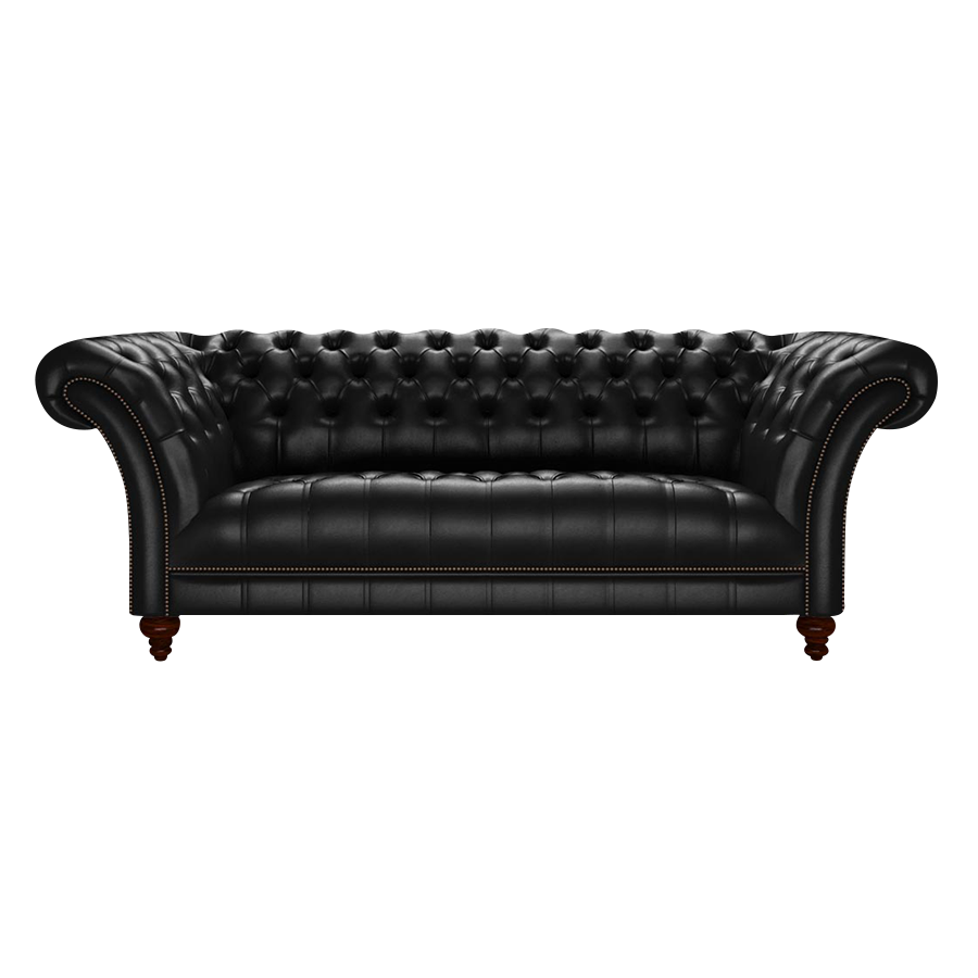 Montgomery 3 Sits Chesterfield Soffa Old English Black