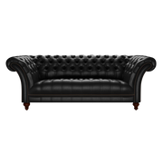 Montgomery 3 Sits Chesterfield Soffa Old English Black