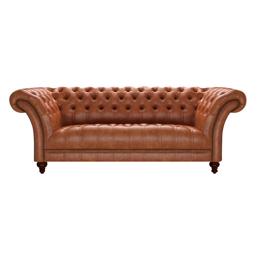 Montgomery 3 Sits Chesterfield Soffa Old English Bruciato