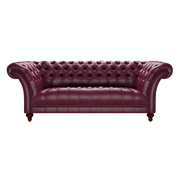Montgomery 3 Sits Chesterfield Soffa Old English Burgundy