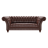 Montgomery 3 Sits Chesterfield Soffa Old English Dark Brown