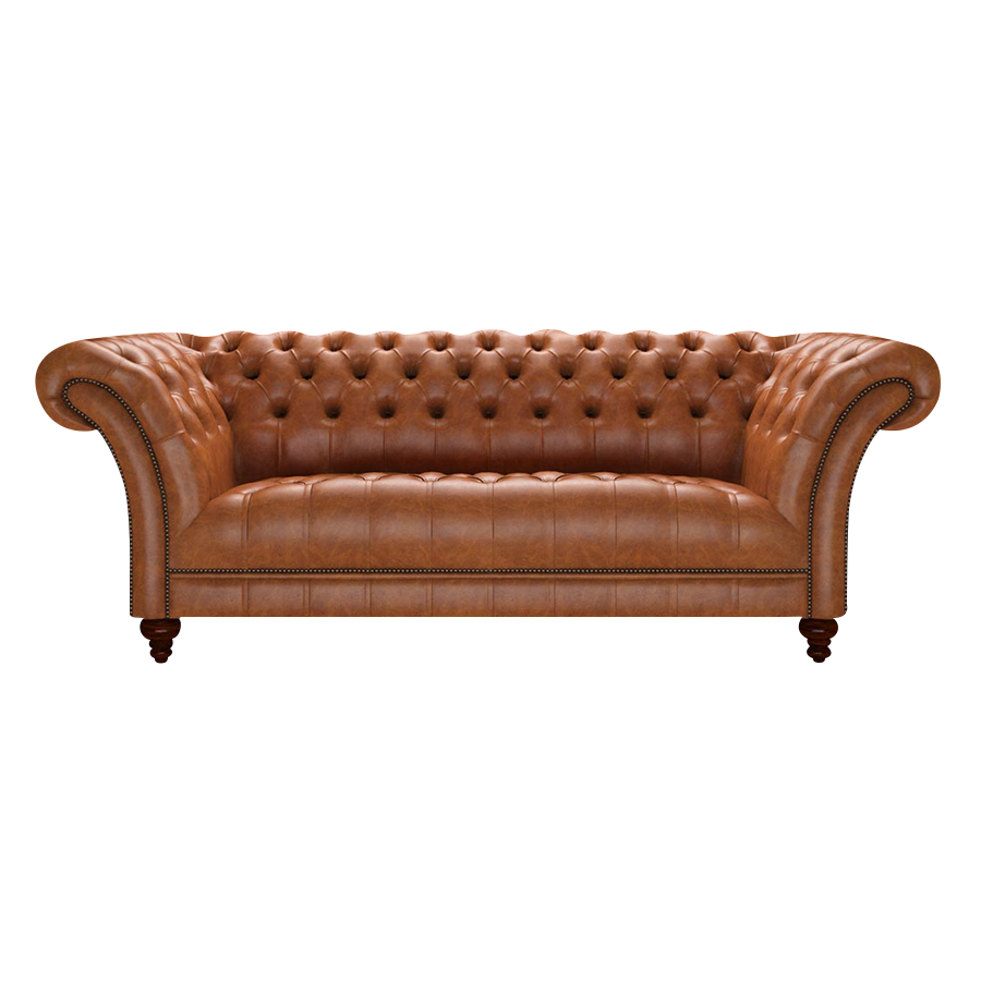 Montgomery 3 Sits Chesterfield Soffa Old English Saddle