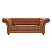 Montgomery 3 Sits Chesterfield Soffa Old English Saddle