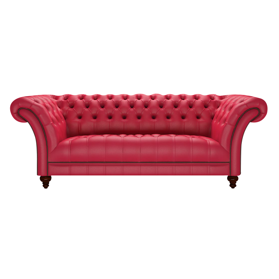Montgomery 3 Sits Chesterfield Soffa Shelly Flame Red