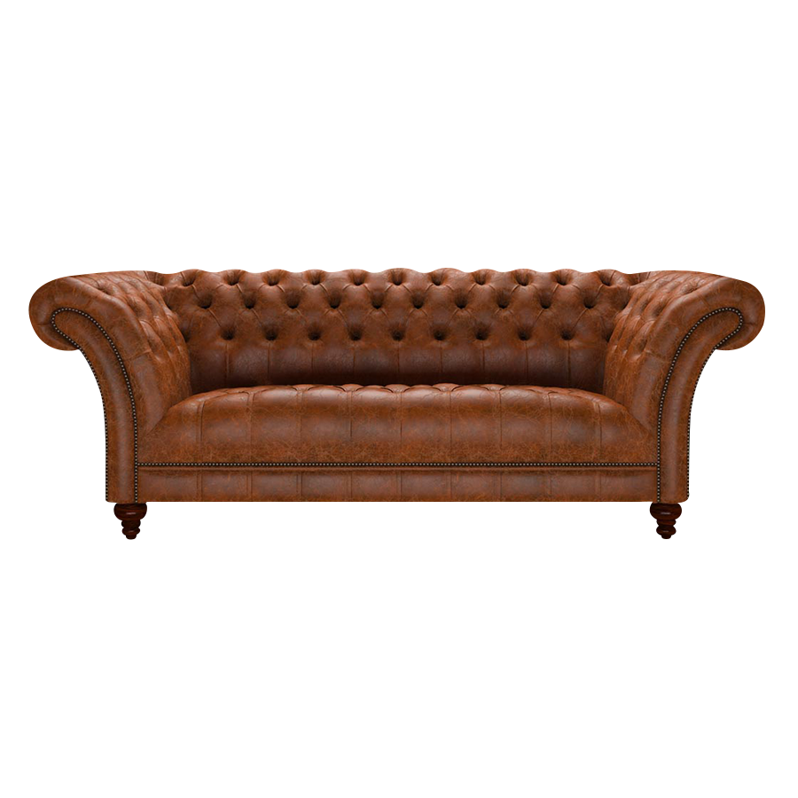 Montgomery 3 Sits Chesterfield Soffa Tudor Chestnut