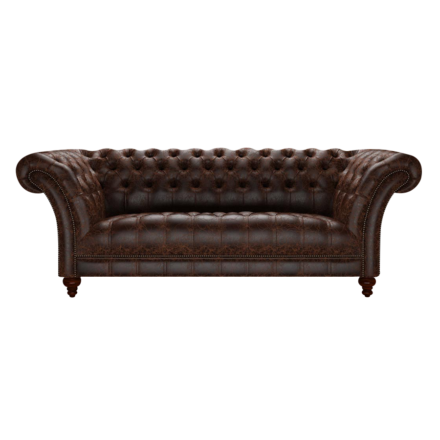 Montgomery 3 Sits Chesterfield Soffa Tudor Mahogany