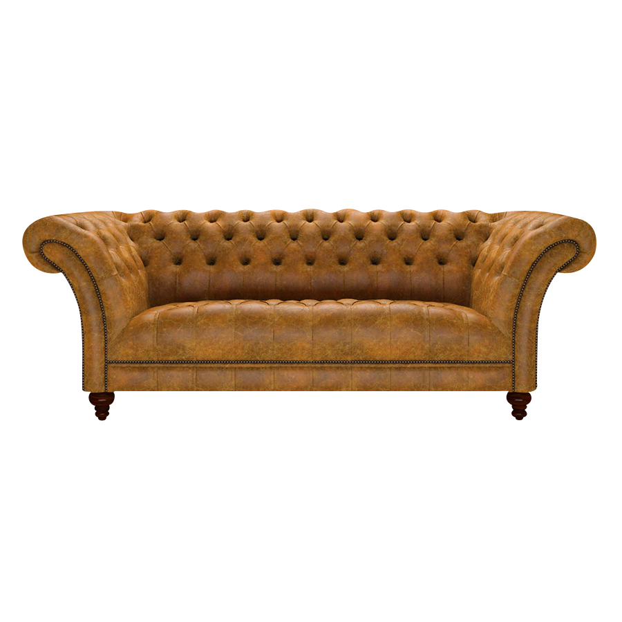 Montgomery 3 Sits Chesterfield Soffa Tudor Mustard