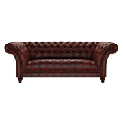 Montgomery 3 Sits Chesterfield Soffa Tudor Oxblood