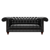 Nelson 3 Sits Chesterfield Soffa Birch Black