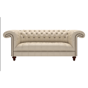 Nelson 3 Sits Chesterfield Soffa Birch Blush Beige