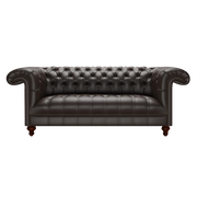 Nelson 3 Sits Chesterfield Soffa Birch Brown