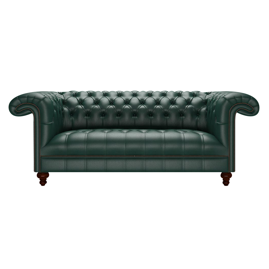 Nelson 3 Sits Chesterfield Soffa Birch Forest Green