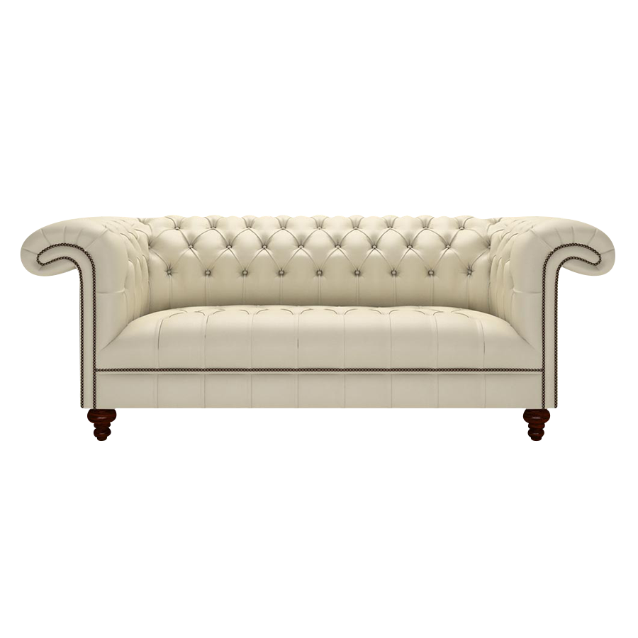 Nelson 3 Sits Chesterfield Soffa Birch Ivory