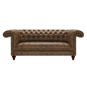 Nelson 3 Sits Chesterfield Soffa Etna Brandy