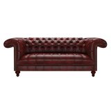 Nelson 3 Sits Chesterfield Soffa Etna Red