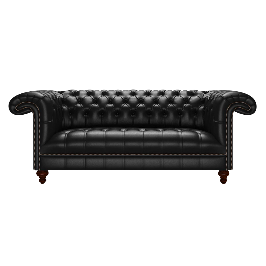 Nelson 3 Sits Chesterfield Soffa Old English Black