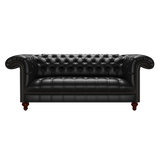 Nelson 3 Sits Chesterfield Soffa Old English Black